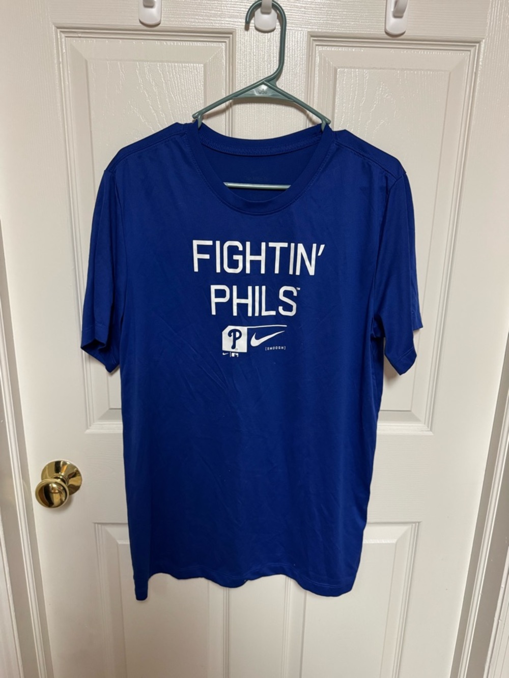 Nike Royal Blue 'Fightin' Phils' Short Sleeve Graphic Tee